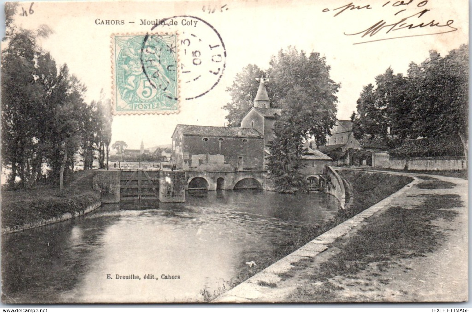 46 CAHORS - Vue Sur Le Moulin De Coty  - Cahors