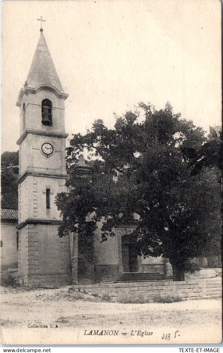 13 LAMANON - Vue De L'eglise. - Autres & Non Classés