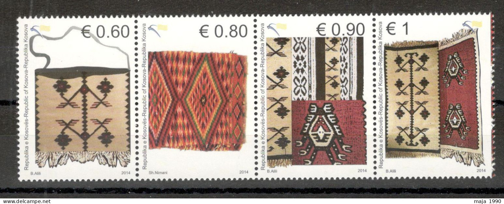 KOSOVO - MNH SET - HANDWOVEN CARPETS - 2014. - Kosovo