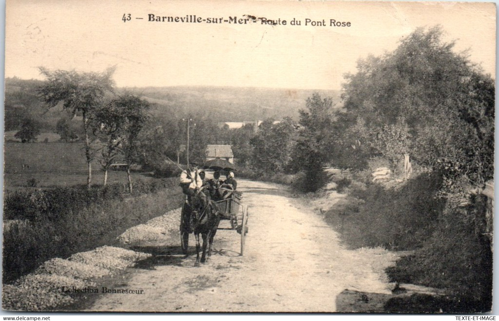 50 BARNEVILLE SUR MER - La Route Du Pont Rose. - Barneville