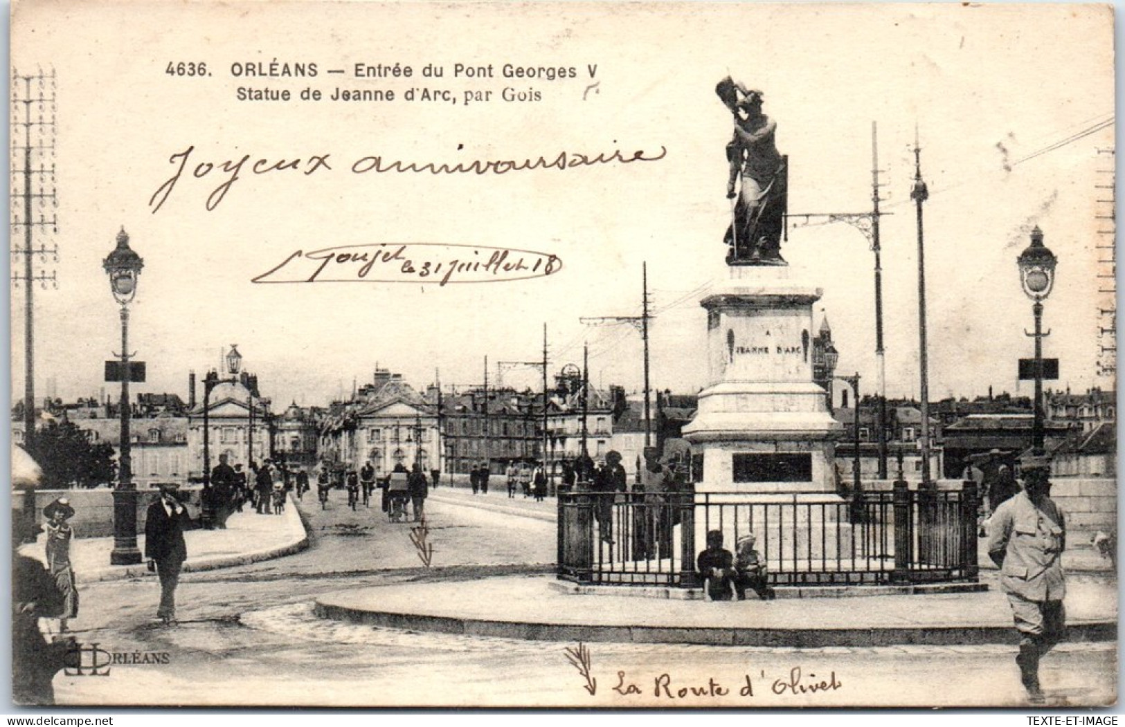 45 ORLEANS -- Entree Du Pont Georges V Depuis Saint Marceau  - Orleans