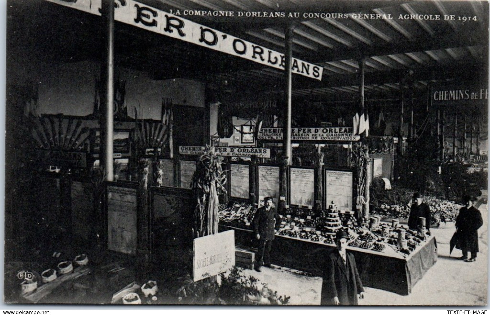 75 PARIS - Expo Agricole De 1914, Cie D'orleans Les Stands  - Expositions