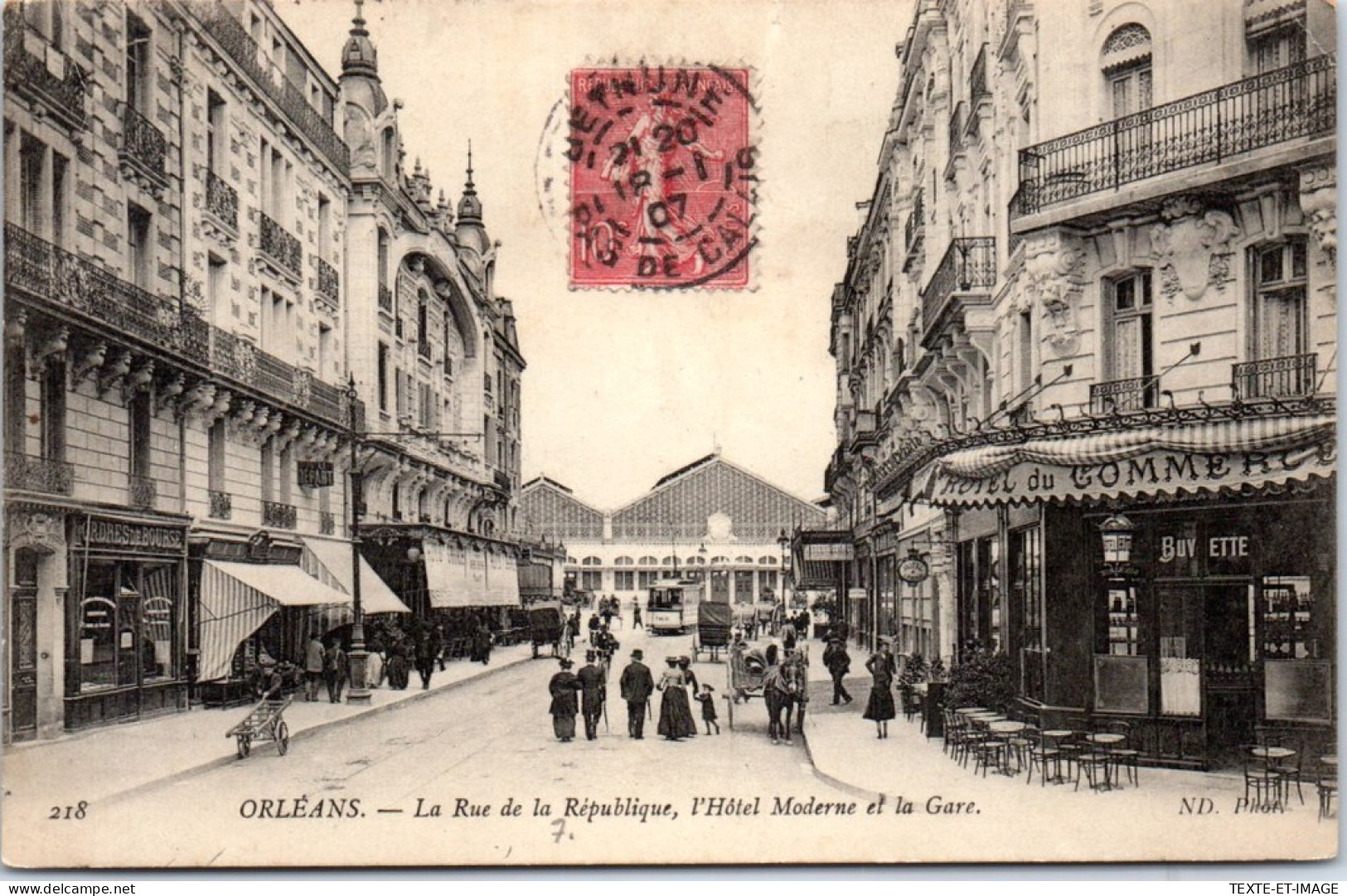 45 ORLEANS - Hotel Moderne Rue De La Republique. - Orleans
