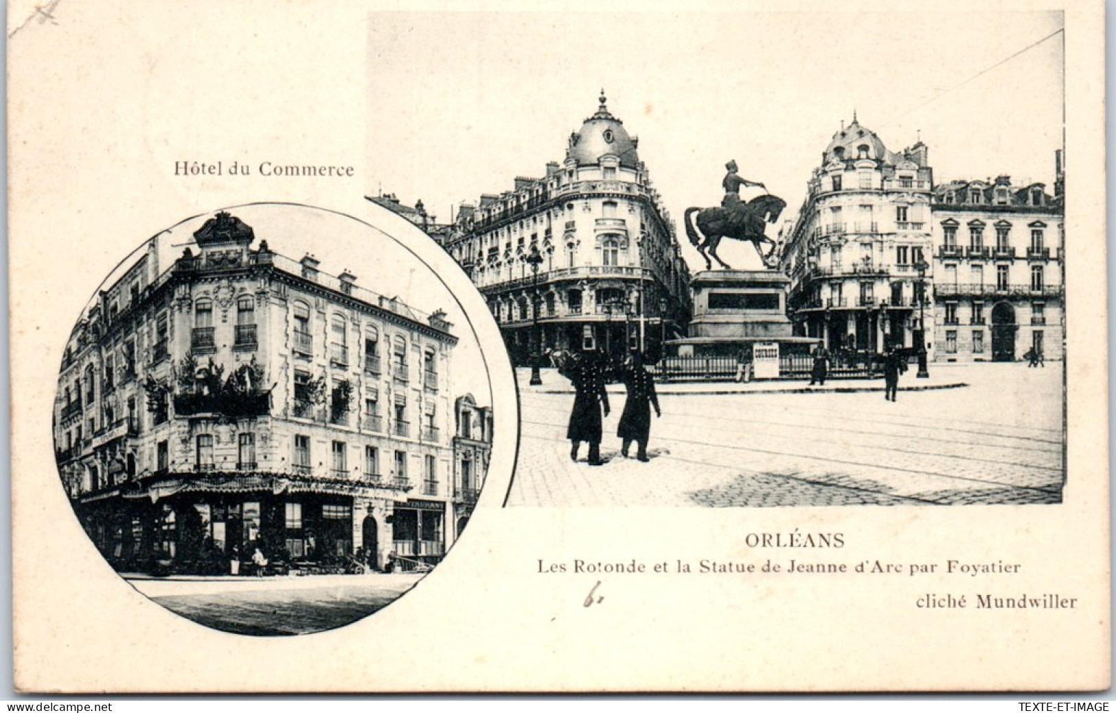 45 ORLEANS - Hotel Du Commerce Et Place Du Martroi - Orleans