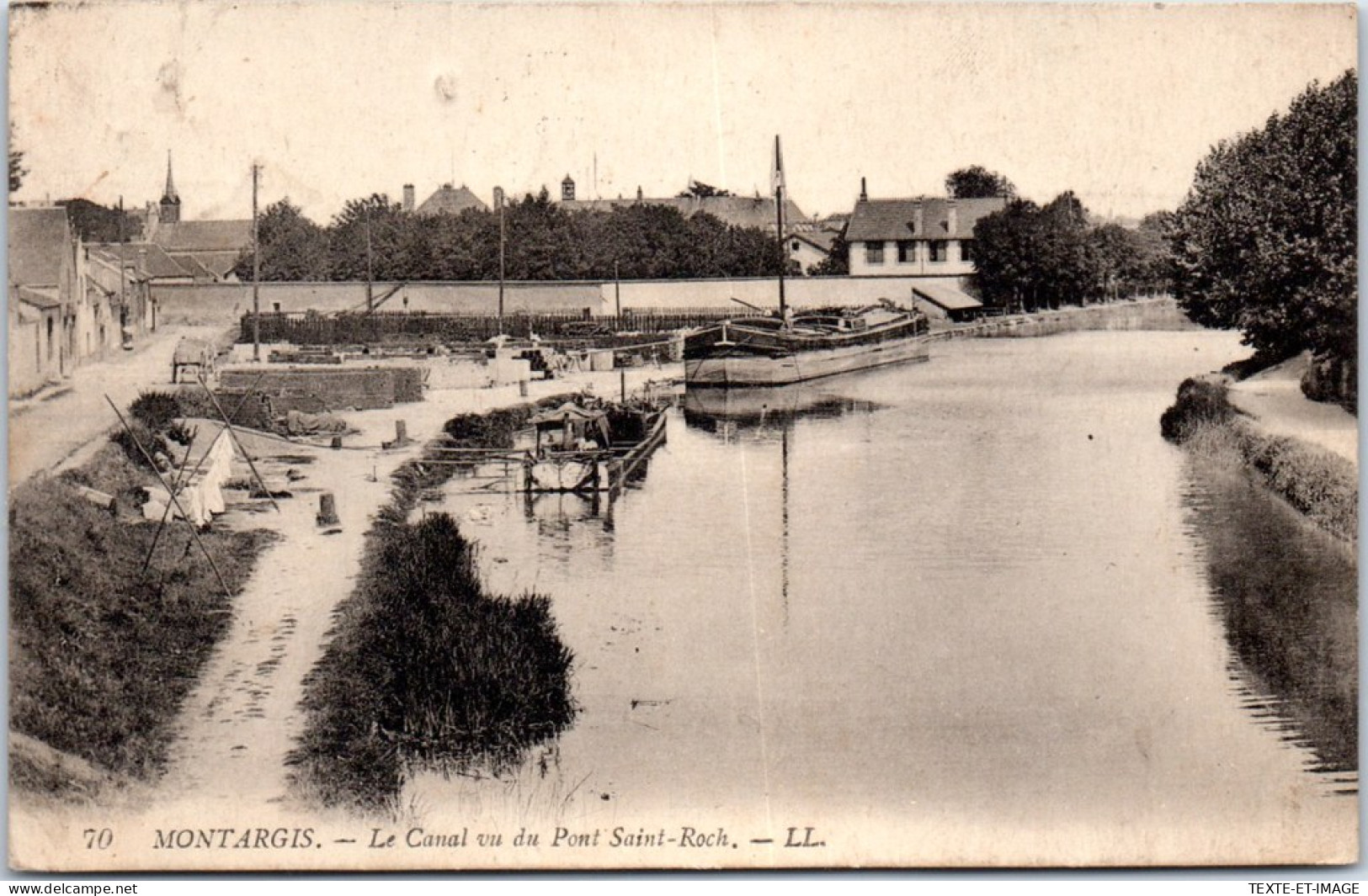 45 MONTARGIS -- Le Canal Vu Du Pont Saint Roch. - Montargis