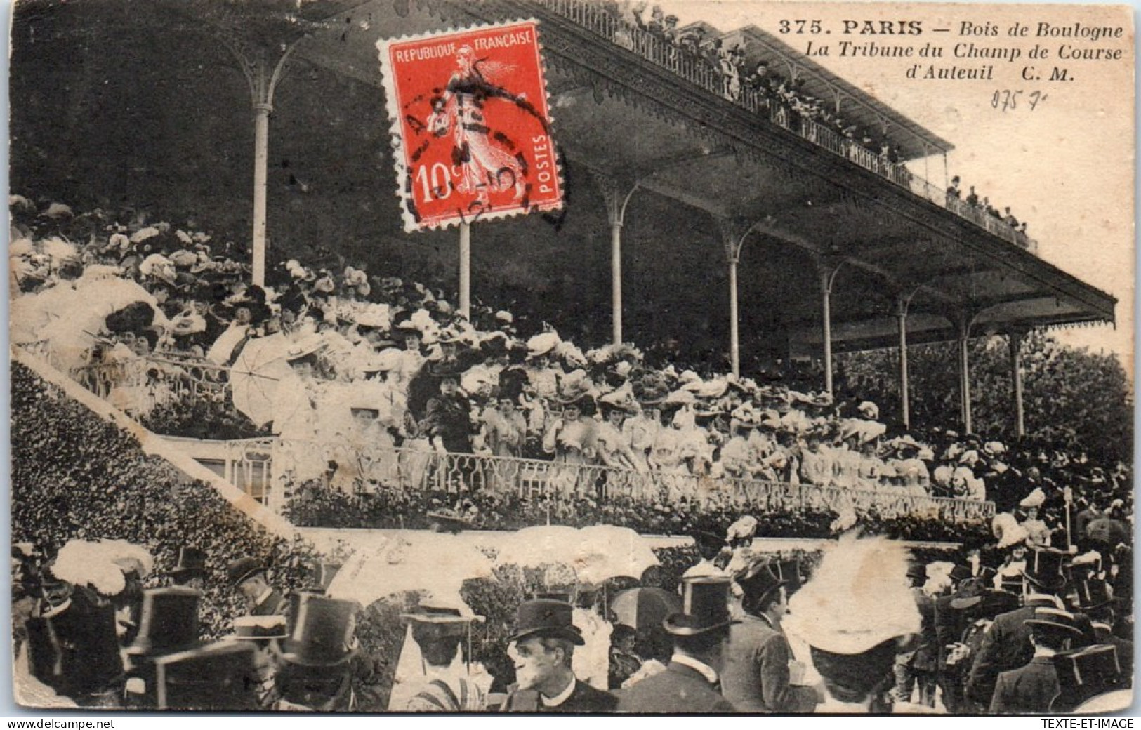 75016 PARIS - La Tribune Du Champ De Courses D'auteuil  - Arrondissement: 16
