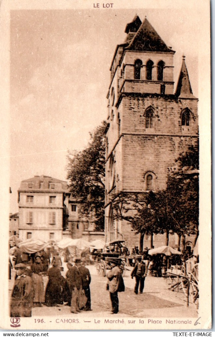 46 CAHORS - Le Marche Sur La Place Nationale  - Cahors