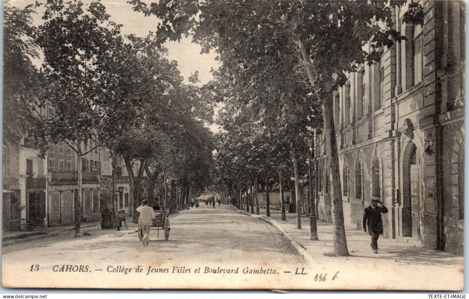 46 CAHORS - College De Jeunes Filles & Bld Gambetta  - Cahors