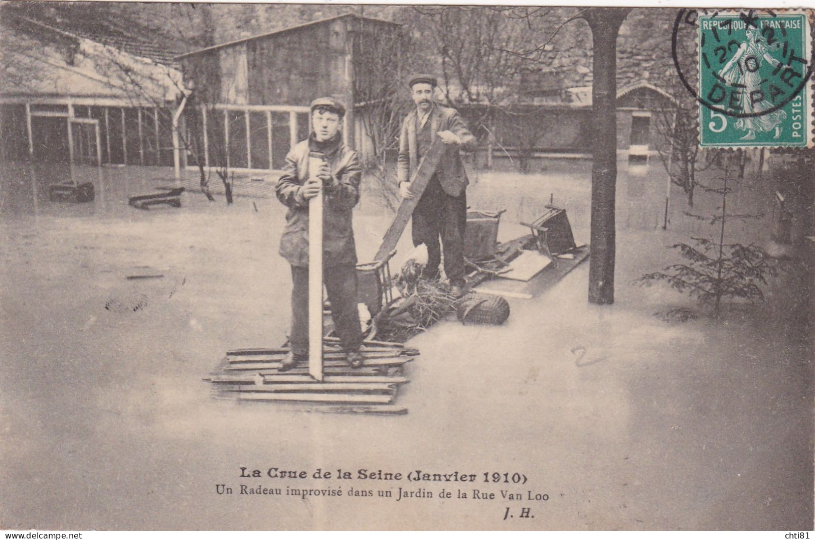 PARIS.......CRUE DE LA SEINE - De Overstroming Van 1910