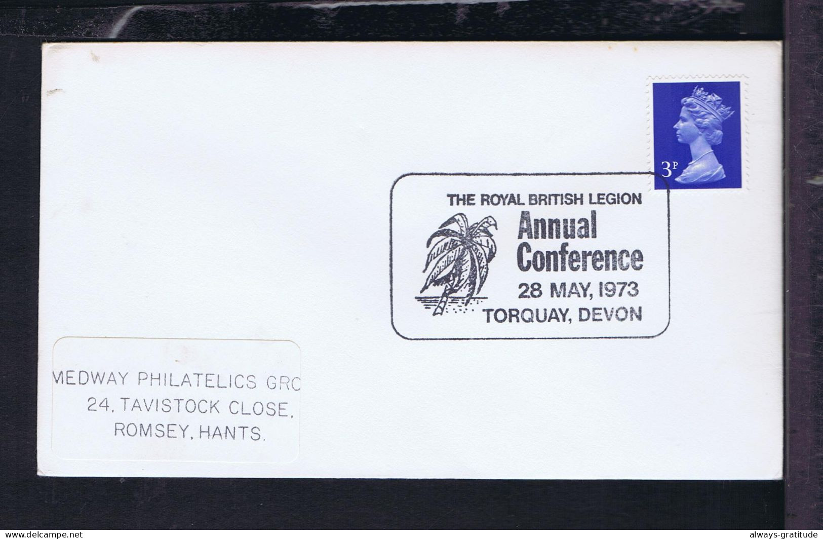 Sp10563 ENGLAND "The ROYAL British Legion" (Annual Conference) Torquay Devon 1975 Mailed - Militaria