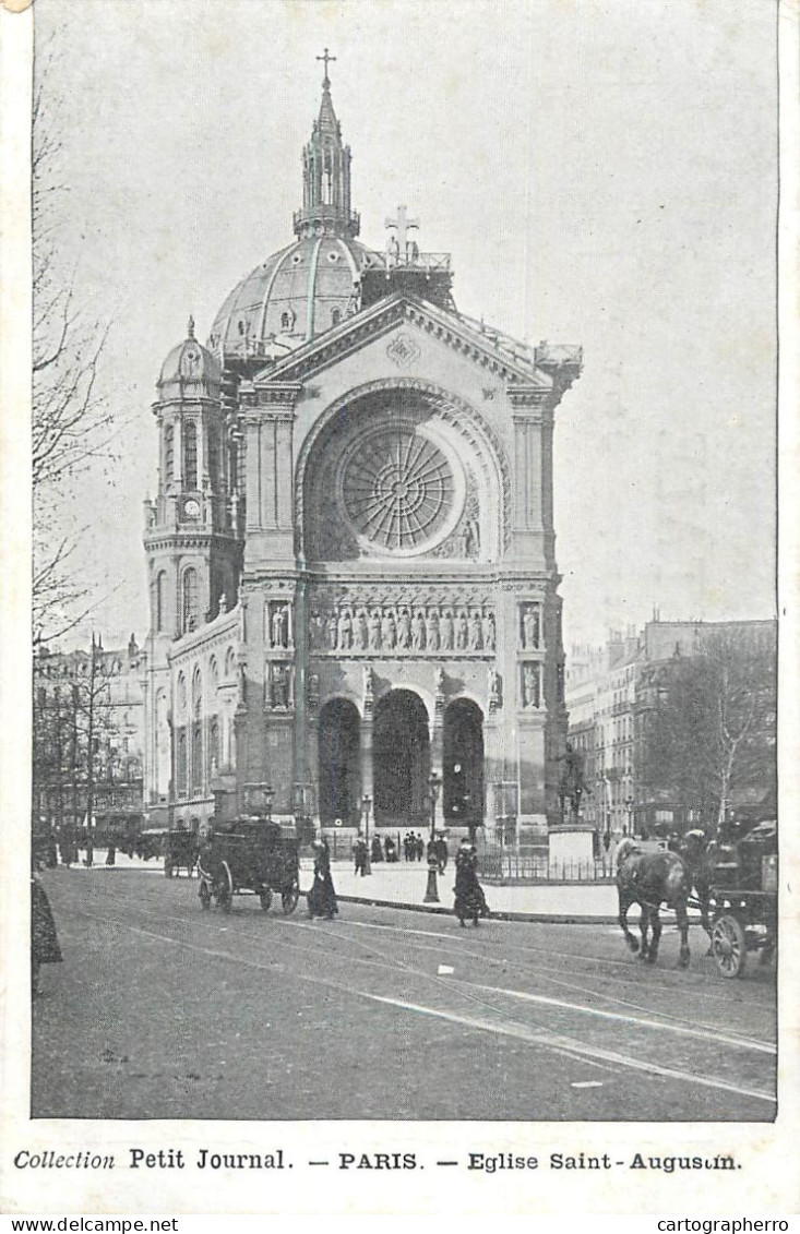 Cpa Paris Collection Petit Journal - Eglise Saint-Augustin - Kirchen