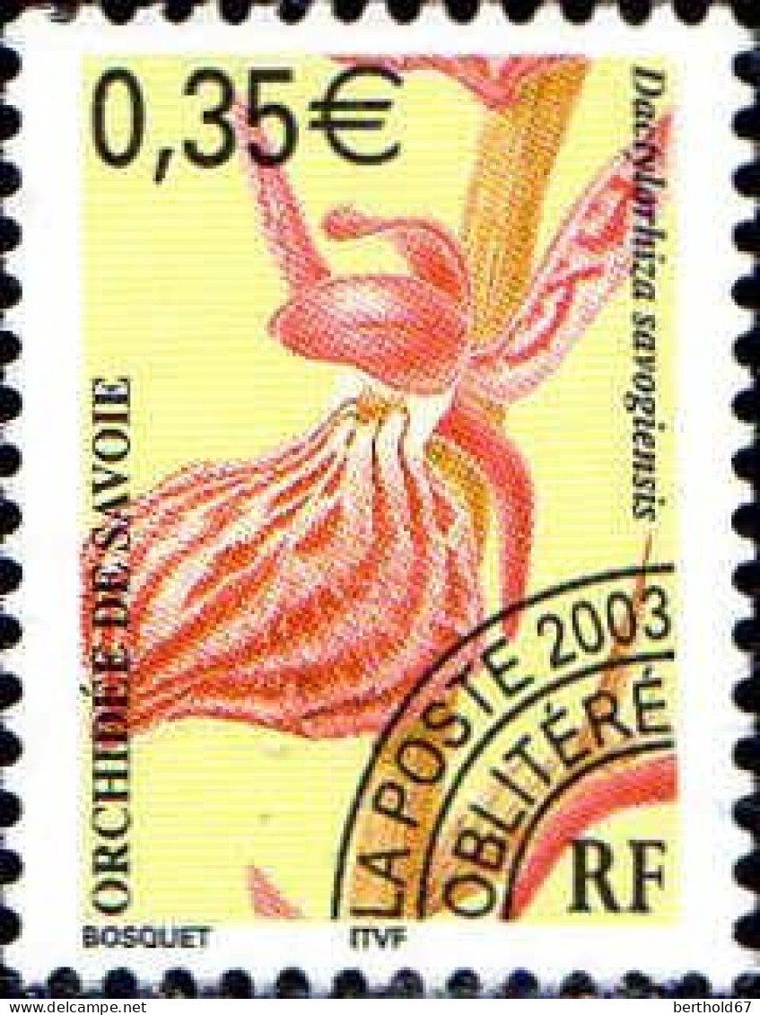 France Préo Yv:247 Mi:3716 Orchidée De Savoie Dactylorhiza Savogiensis (s.gomme) - 1989-2008