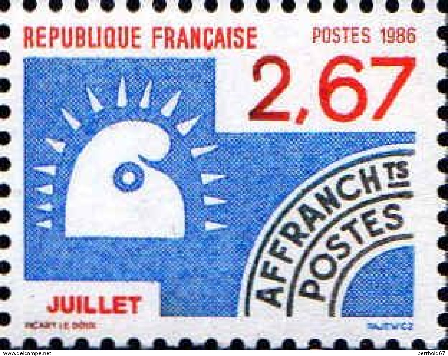 France Préo N** Yv:192 Mi:2529 Juillet - 1964-1988