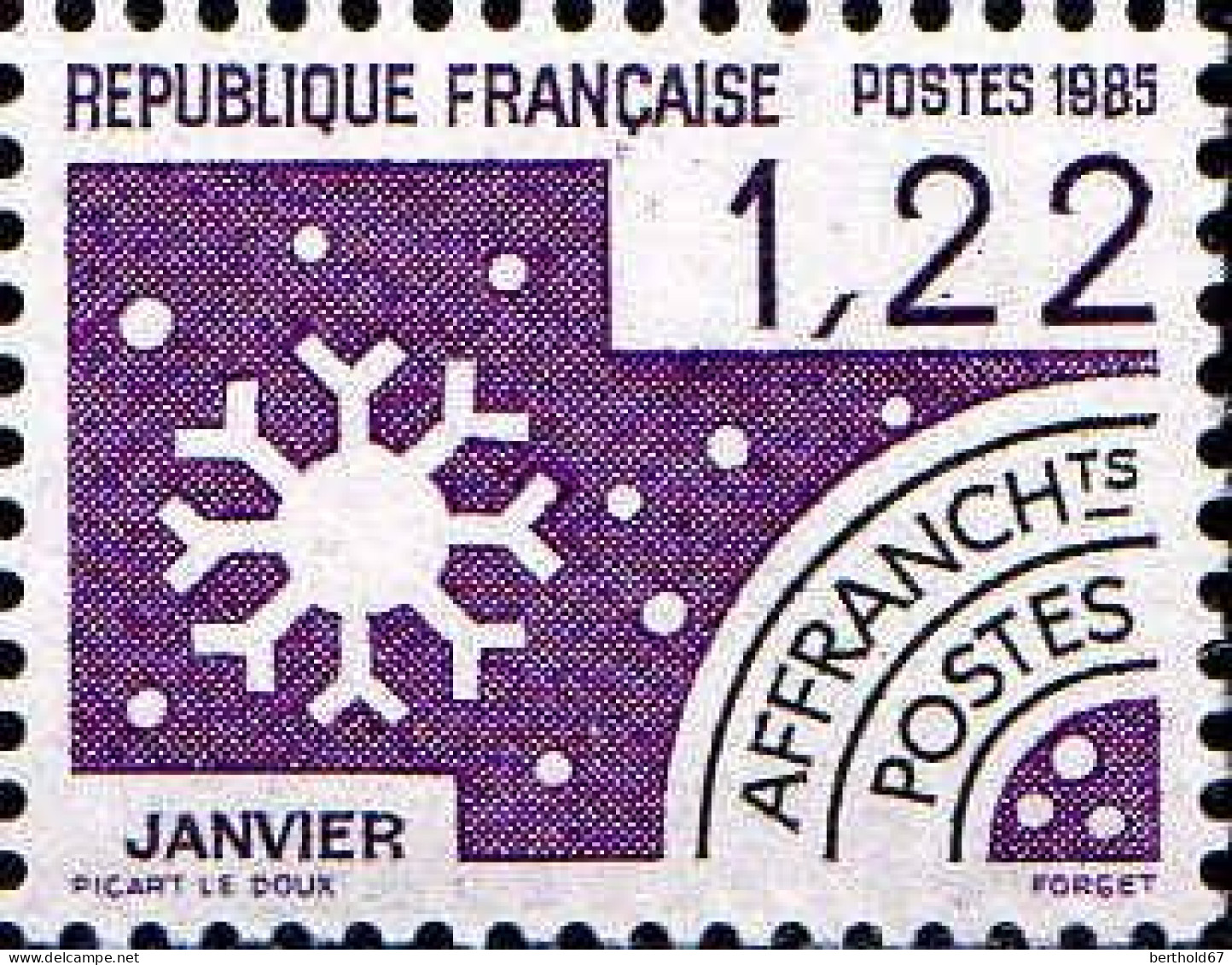 France Préo N** Yv:186 Mi:2479 Affranchts Postes Janvier - 1964-1988