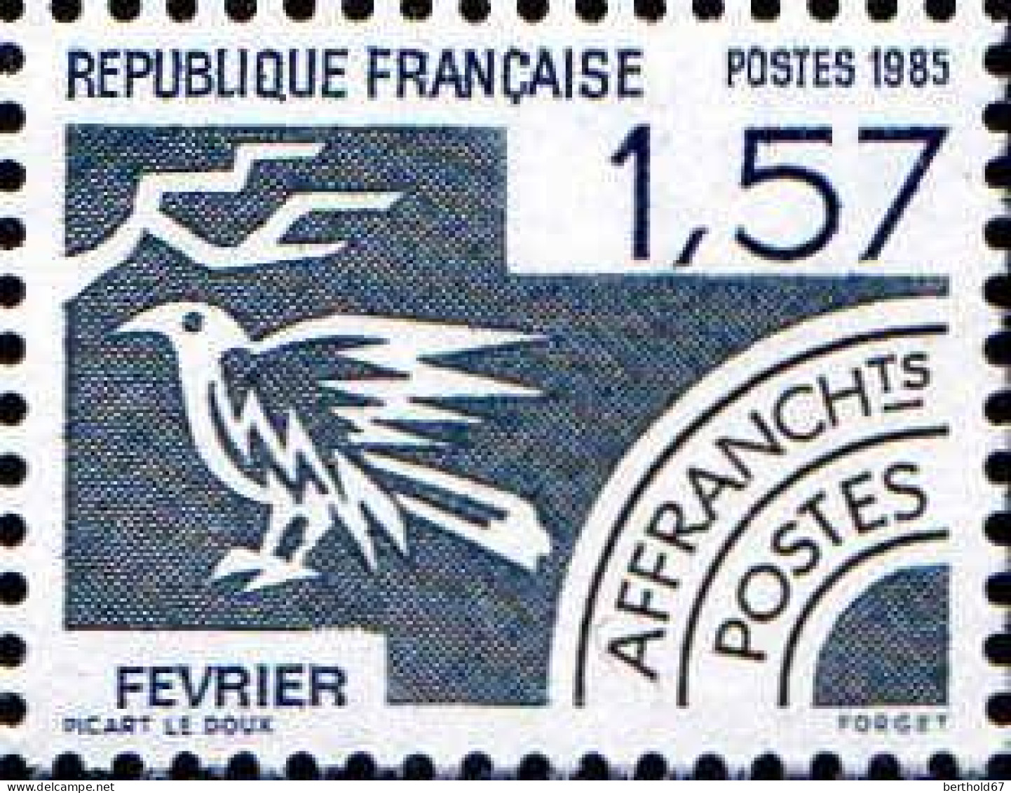 France Préo N** Yv:187 Mi:2480 Février - 1964-1988