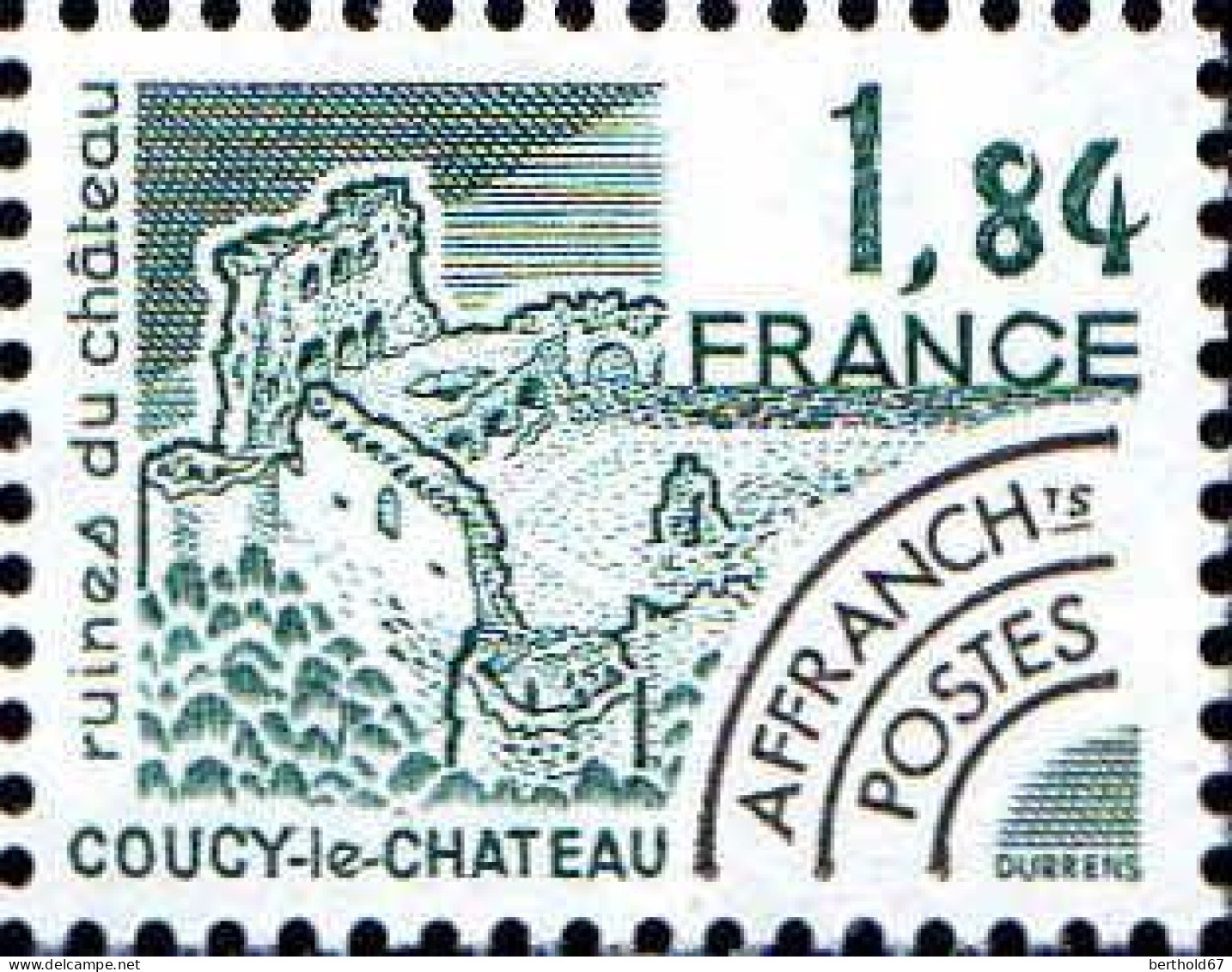 France Préo N** Yv:172 Mi:2243 Coucy-le-château Ruines Du Château - 1964-1988