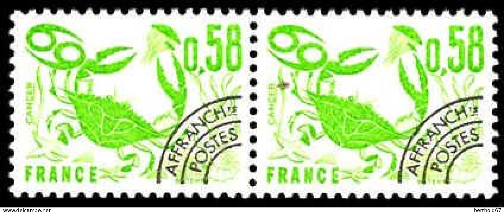 France Préo N** Yv:150 Mi:2063 Signe Du Zodiaque Cancer Paire - 1964-1988