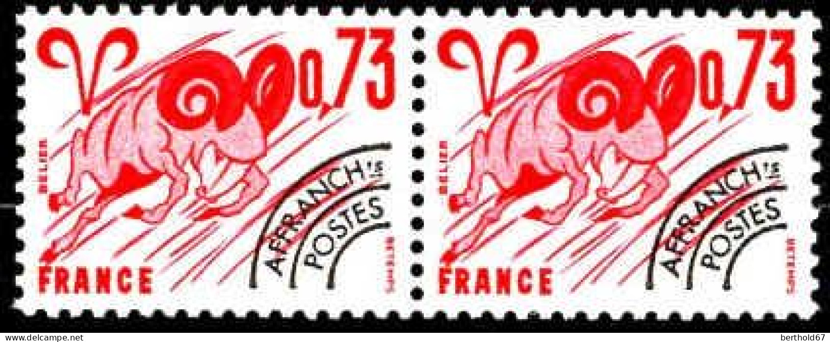 France Préo N** Yv:151 Mi:2064 Signe Du Zodiaque Bélier Paire - 1964-1988