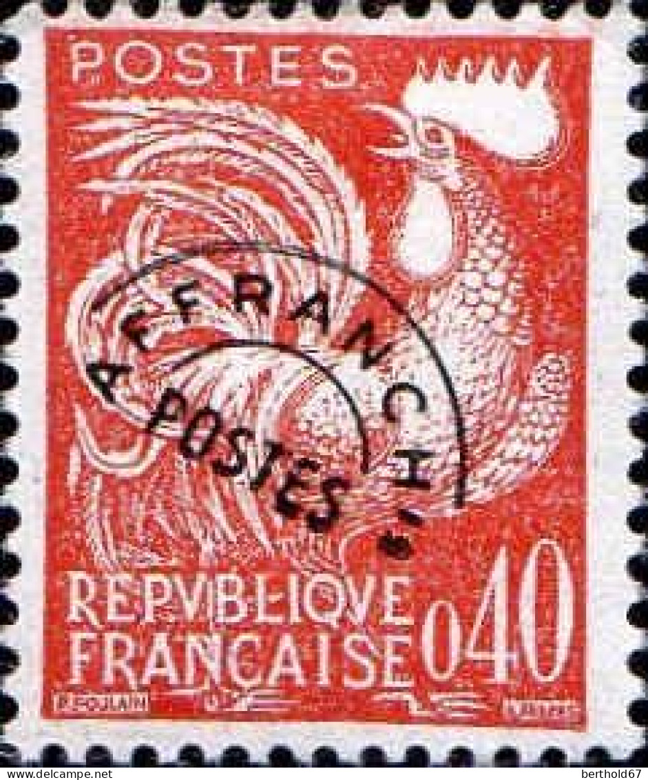 France Préo N* Yv:121 Mi:1304 Coq Gaulois (Trace De Charnière) - 1953-1960