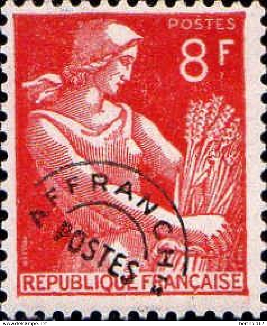 France Préo N* Yv:108 Mi:992 Moisonneuse (trace De Charnière) - 1953-1960