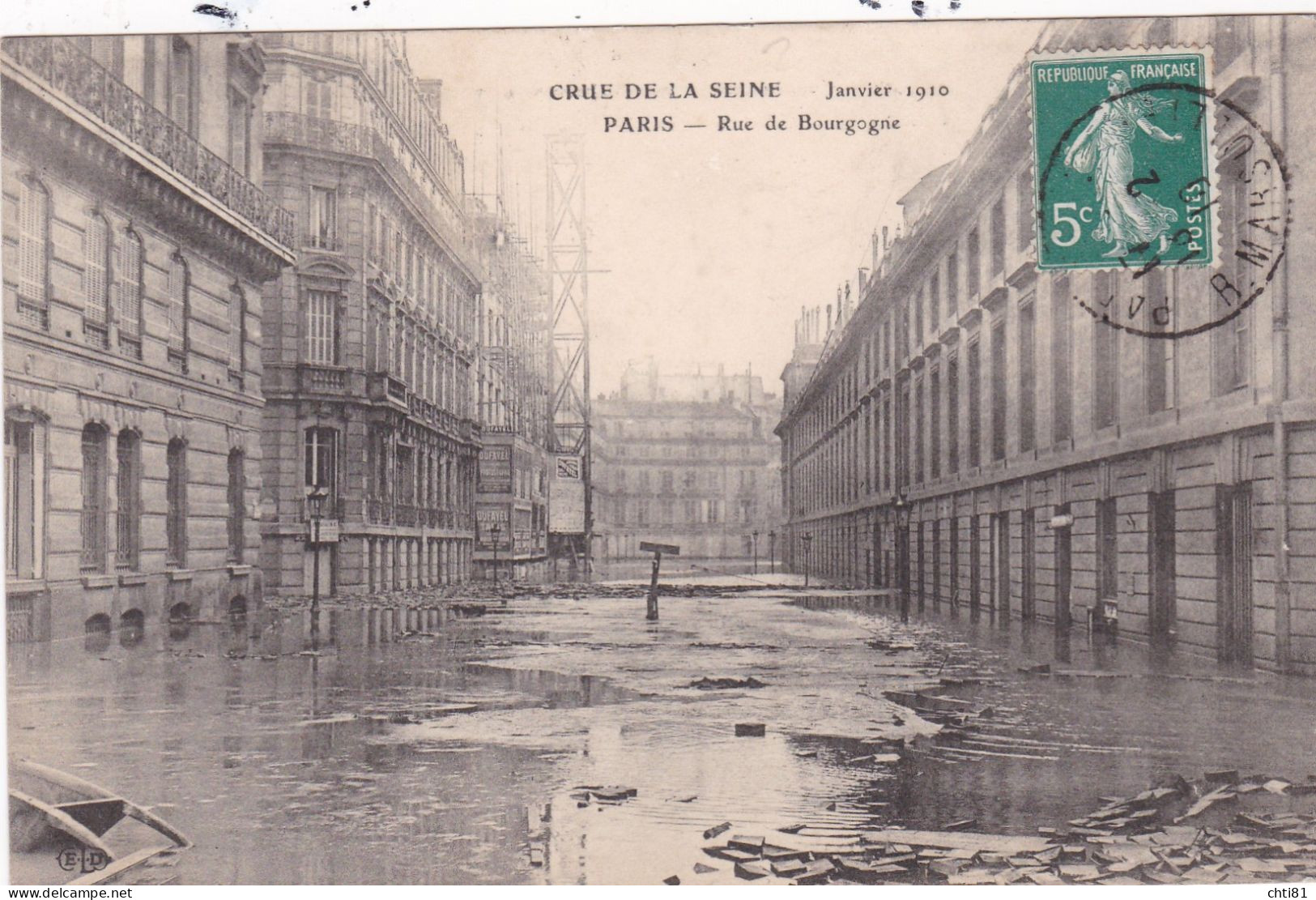 PARIS.......CRUE DE LA SEINE - Überschwemmung 1910