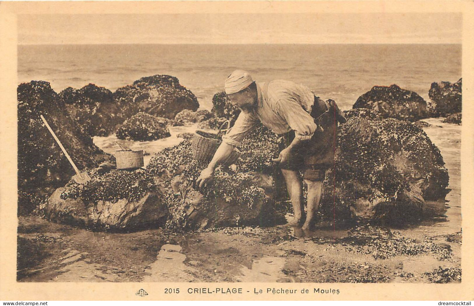 76 CRIEL PLAGE. Le Pêcheur De Moules. Métiers De La Mer - Criel Sur Mer