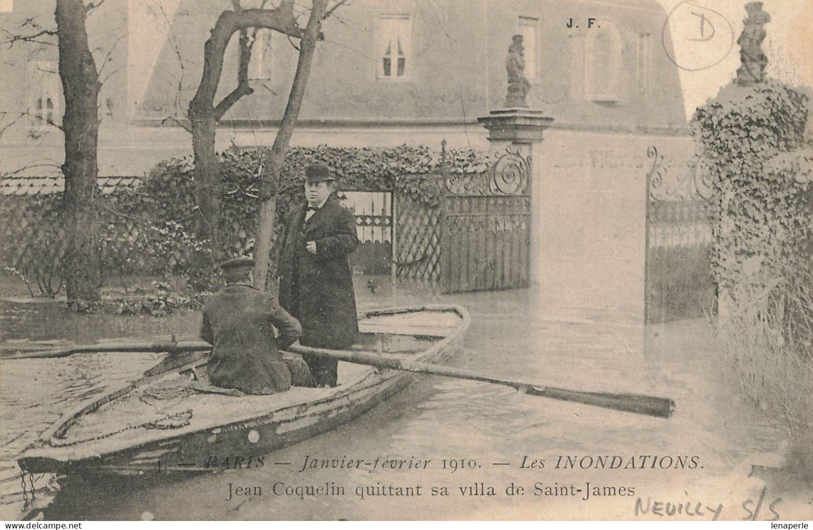 D9615 Paris Inondations 1910 - De Overstroming Van 1910