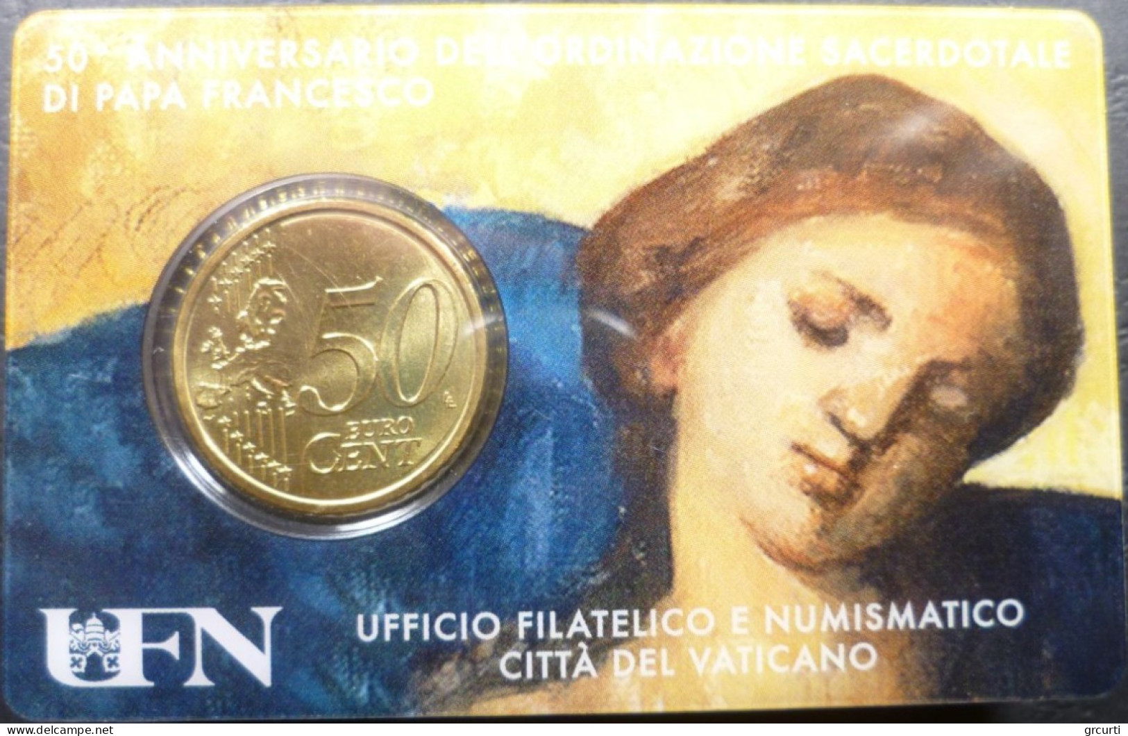 Vaticano - 50 Centesimi 2019 - 50° Ordinazione Sacerdotale Di Papa Francesco - Stamp & Coincard N. 30 - UC# 6 - Vatican
