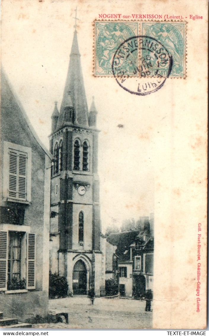 45 NOGENT SUR VERNISSON - L'eglise. - Andere & Zonder Classificatie