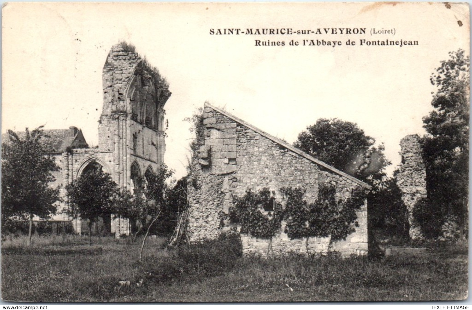 45 SAINT MAURICE SUR FESSARD - Abbaye De Fontainejean  - Sonstige & Ohne Zuordnung