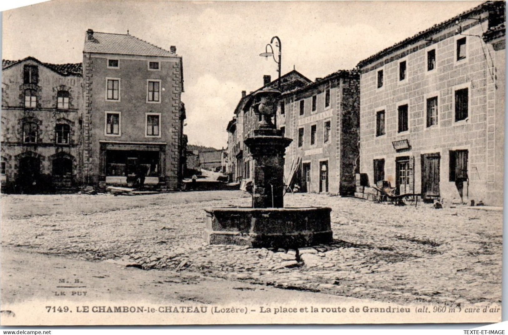 48 LE CHAMBON LE CHATEAU- Place Et Route De Grandrieu  - Otros & Sin Clasificación