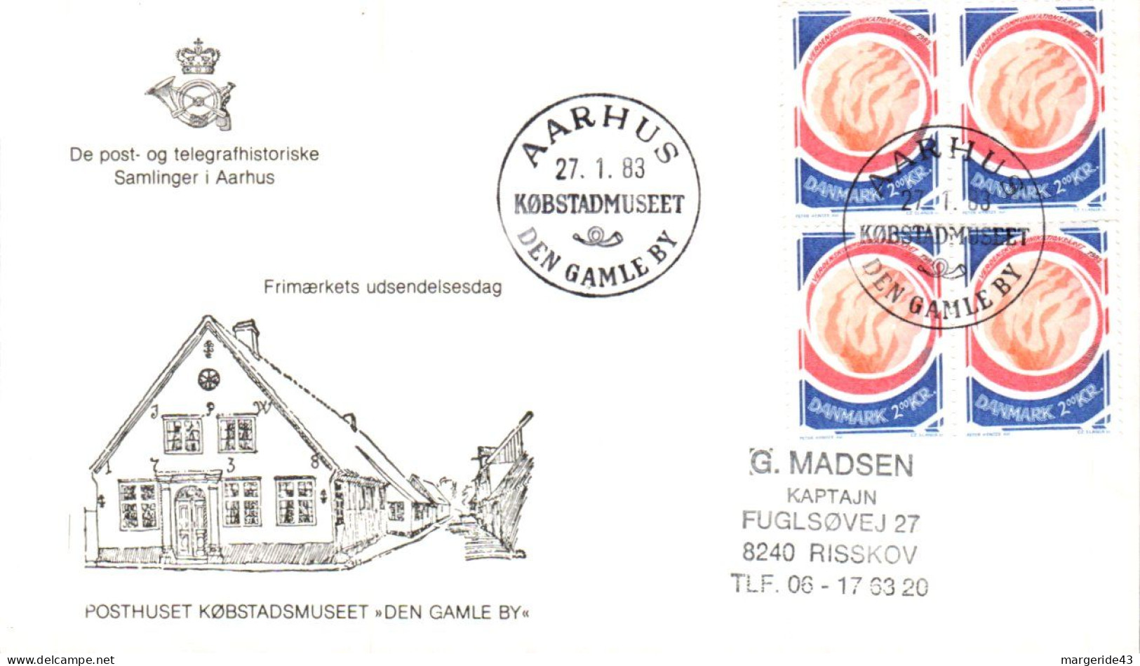 DANEMARK LOT DE 58 LETTRES, ET FDC