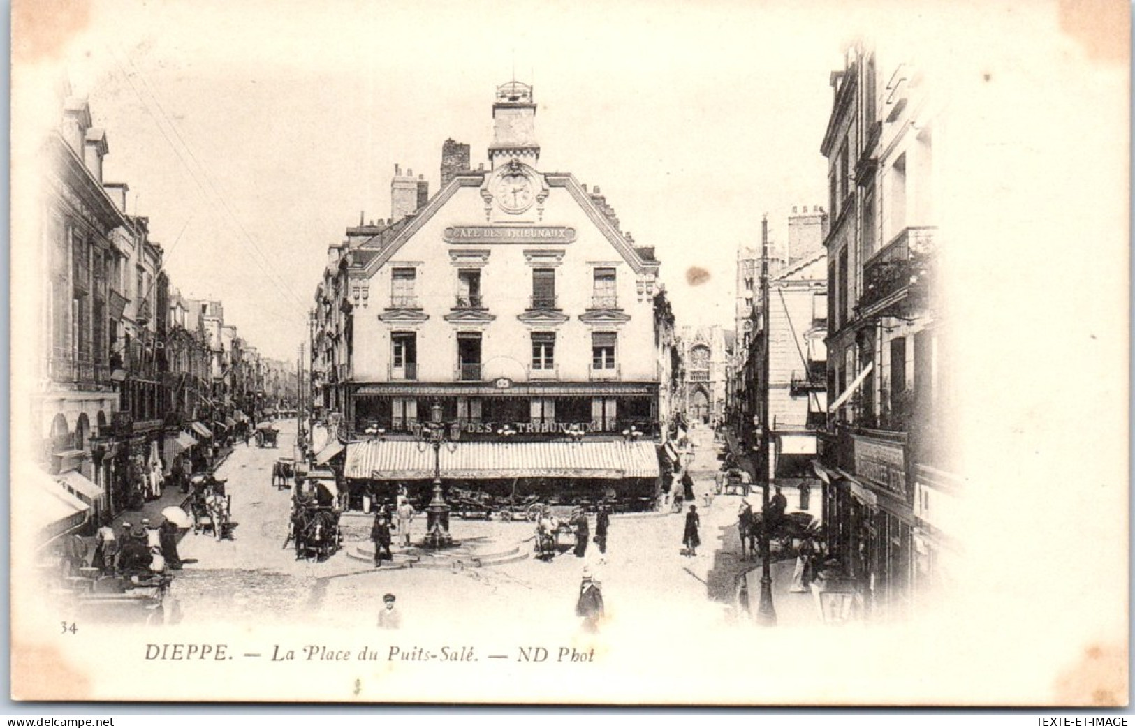 76 DIEPPE - La Place Du Puits Sale  - Dieppe