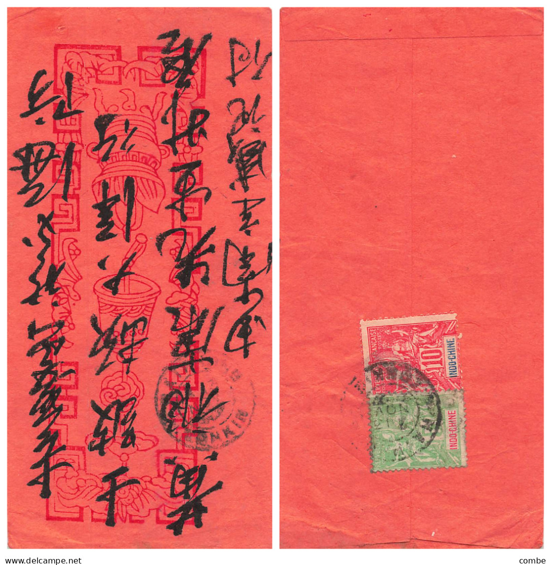 LETTRE. INDOCHINE. 13 NOV 1907. HAIPHONG TONKIN. ADRESSE EN CHINOIS. CHINE - Covers & Documents