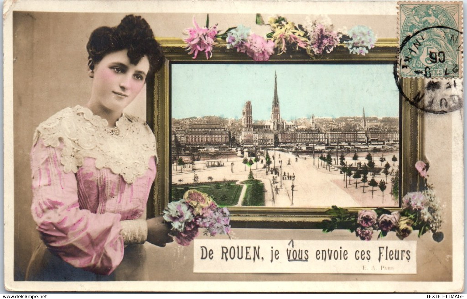 76 ROUEN - Je Vous Envoi Ces Fleurs  - Rouen