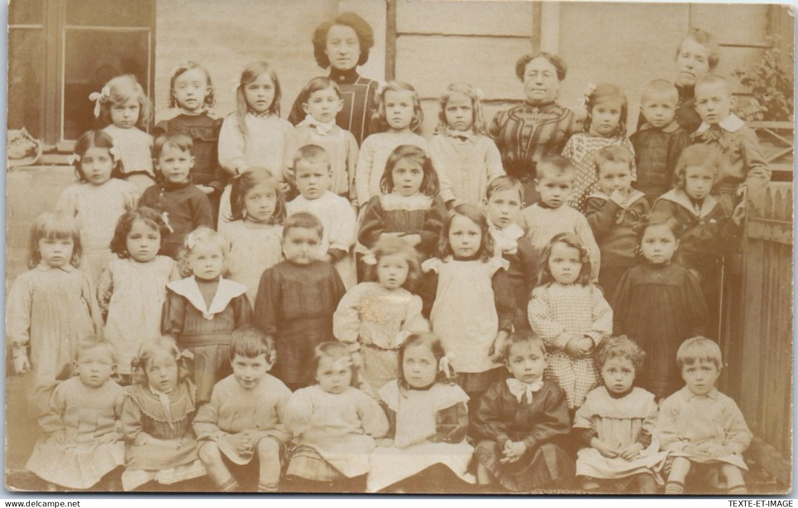 76 SANVIC - CARTE PHOTO - Enfants De L'ecole  - Other & Unclassified