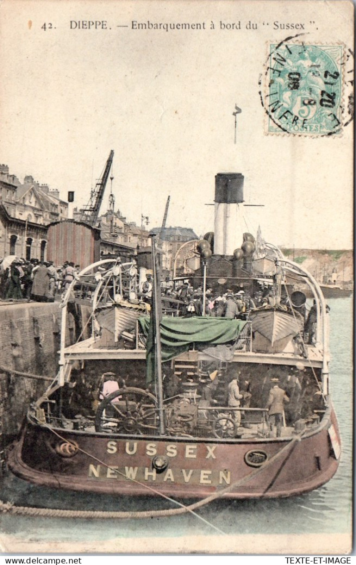 76 DIEPPE - Embarquement A Bord Du SUSSEX - Dieppe