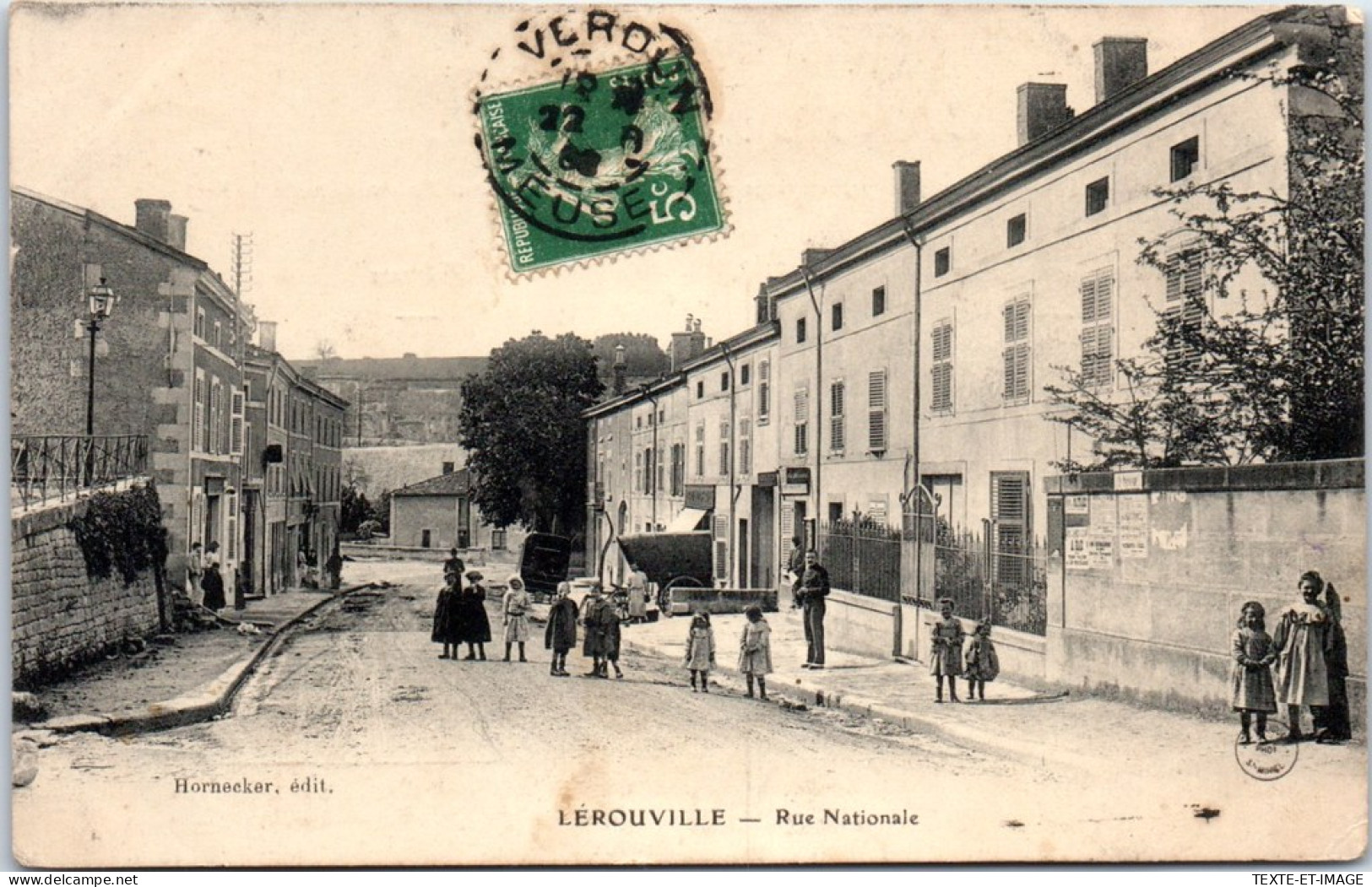 55 LEROUVILLE - Vue Partielle De La Rue Nationale  - Lerouville