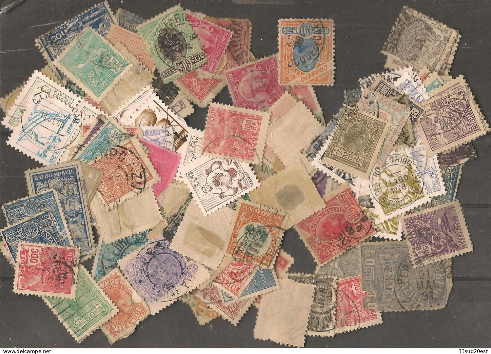 Lot De Timbres Du Brésil (10 Gr) - Lots & Kiloware (max. 999 Stück)