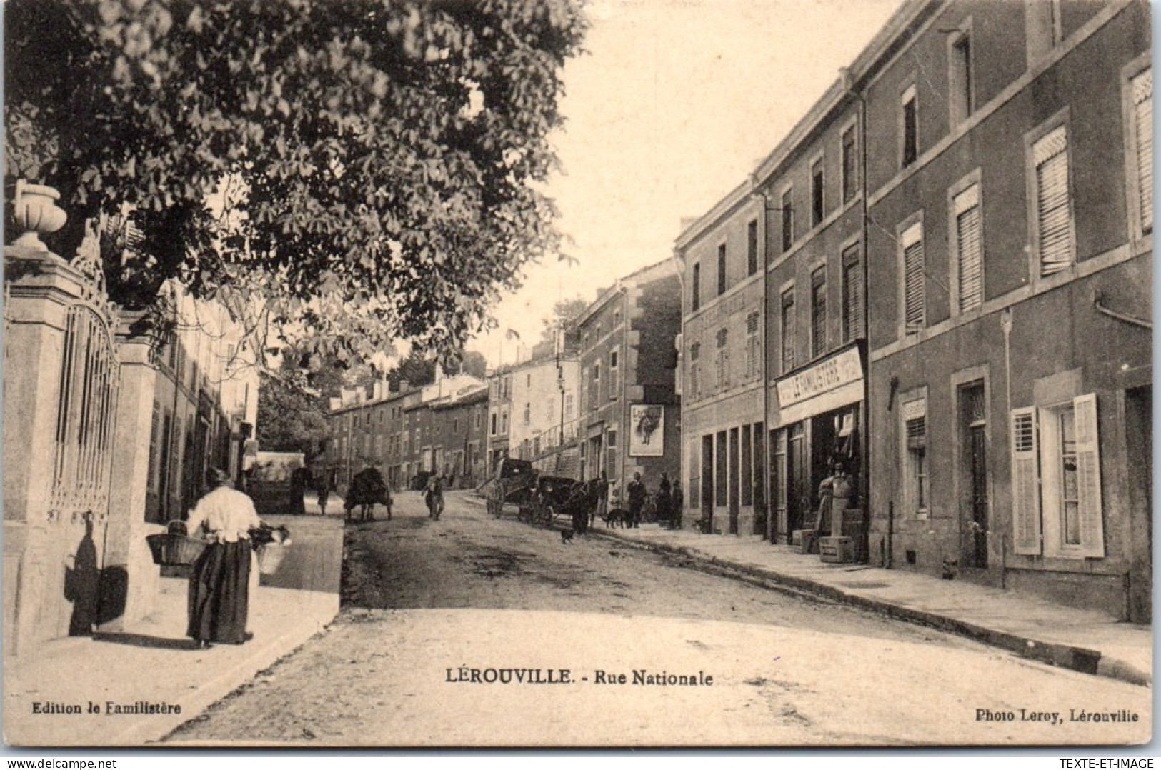 55 LEROUVILLE - Un Coin De La Rue Nationale  - Lerouville