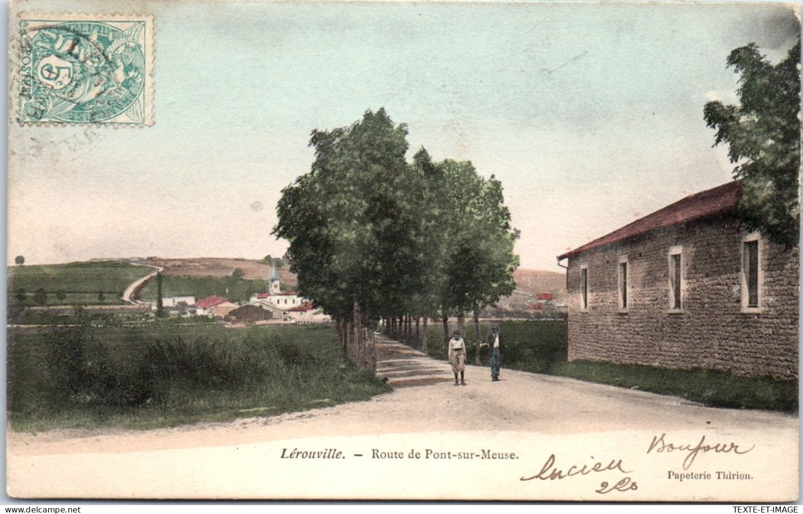 55 LEROUVILLE - La Route De Pont Sur Meuse  - Lerouville