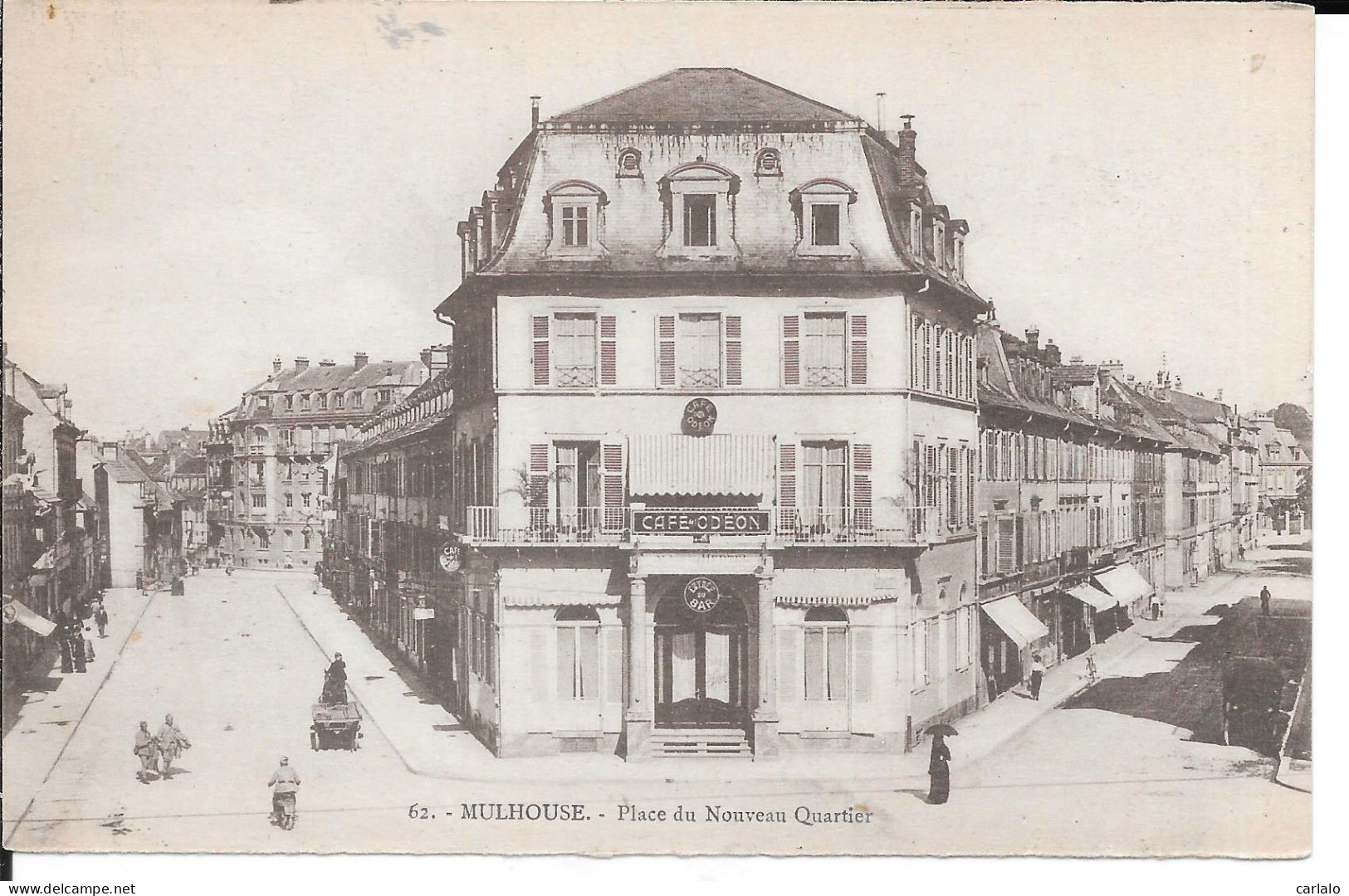 Cpa 68 MULHOUSE Café Odeon - Mulhouse