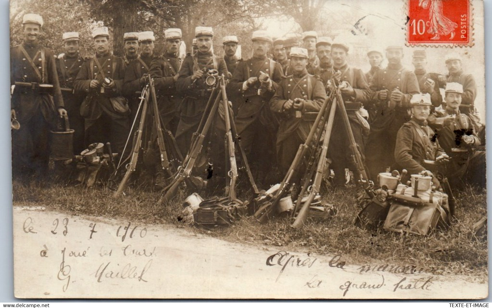 37 JOUE LES TOURS - CARTE PHOTO - Manœuvres De 1910 - Other & Unclassified