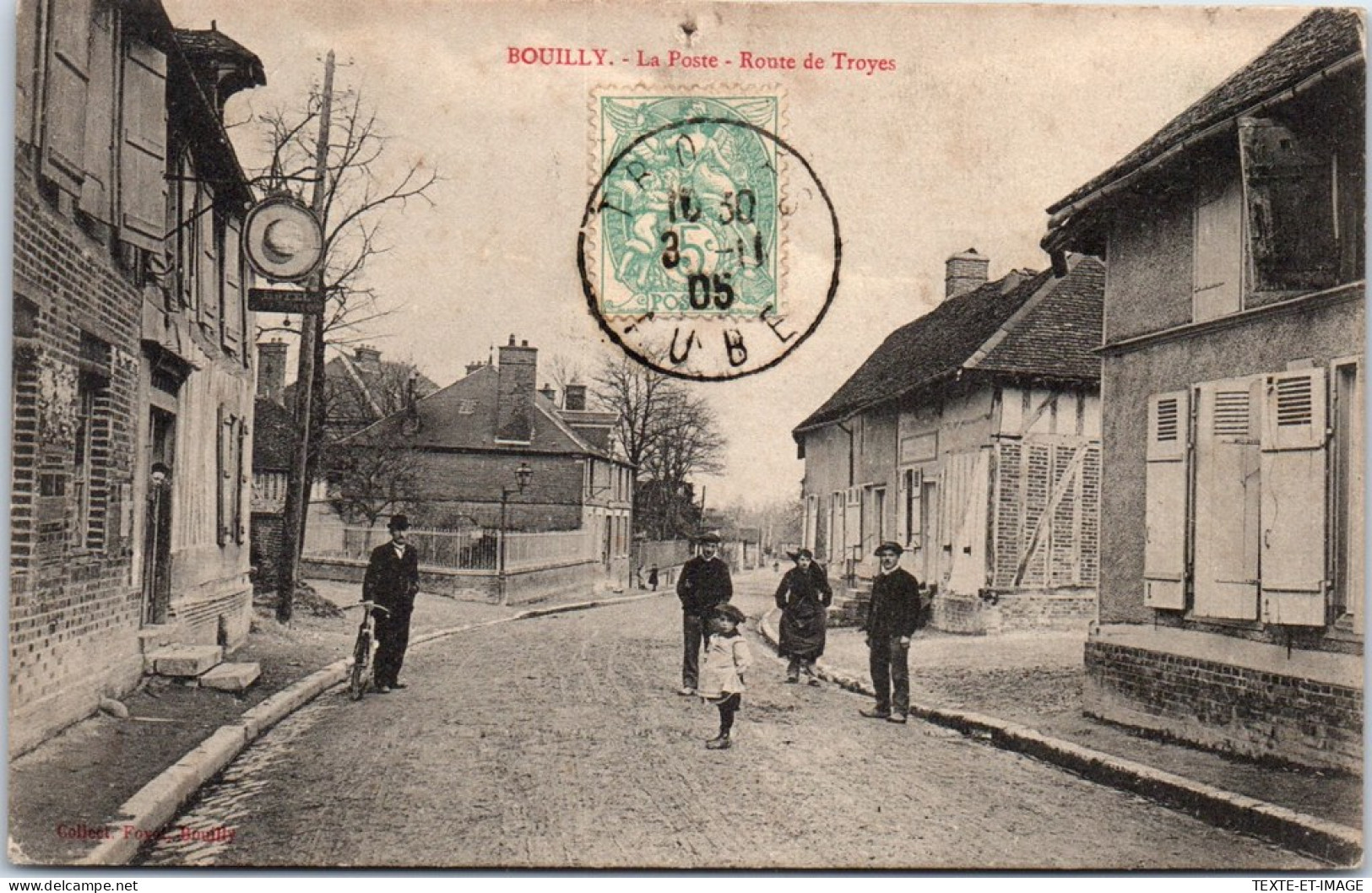 10 BOUILLY - La Poste Route De Troyes  - Autres & Non Classés