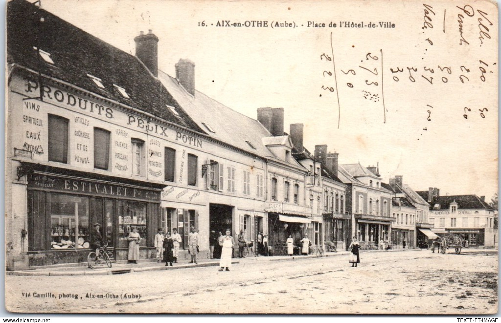 10 AIX EN OTHE - Place De L'hotel De Ville. - Other & Unclassified