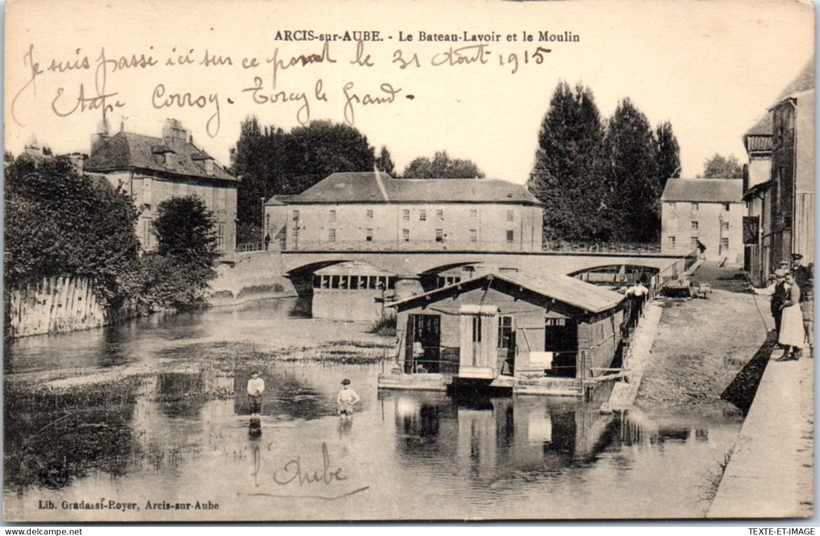 10 ARCIS SUR AUBE - Le Bateau Lavoir Et Le Moulin  - Arcis Sur Aube