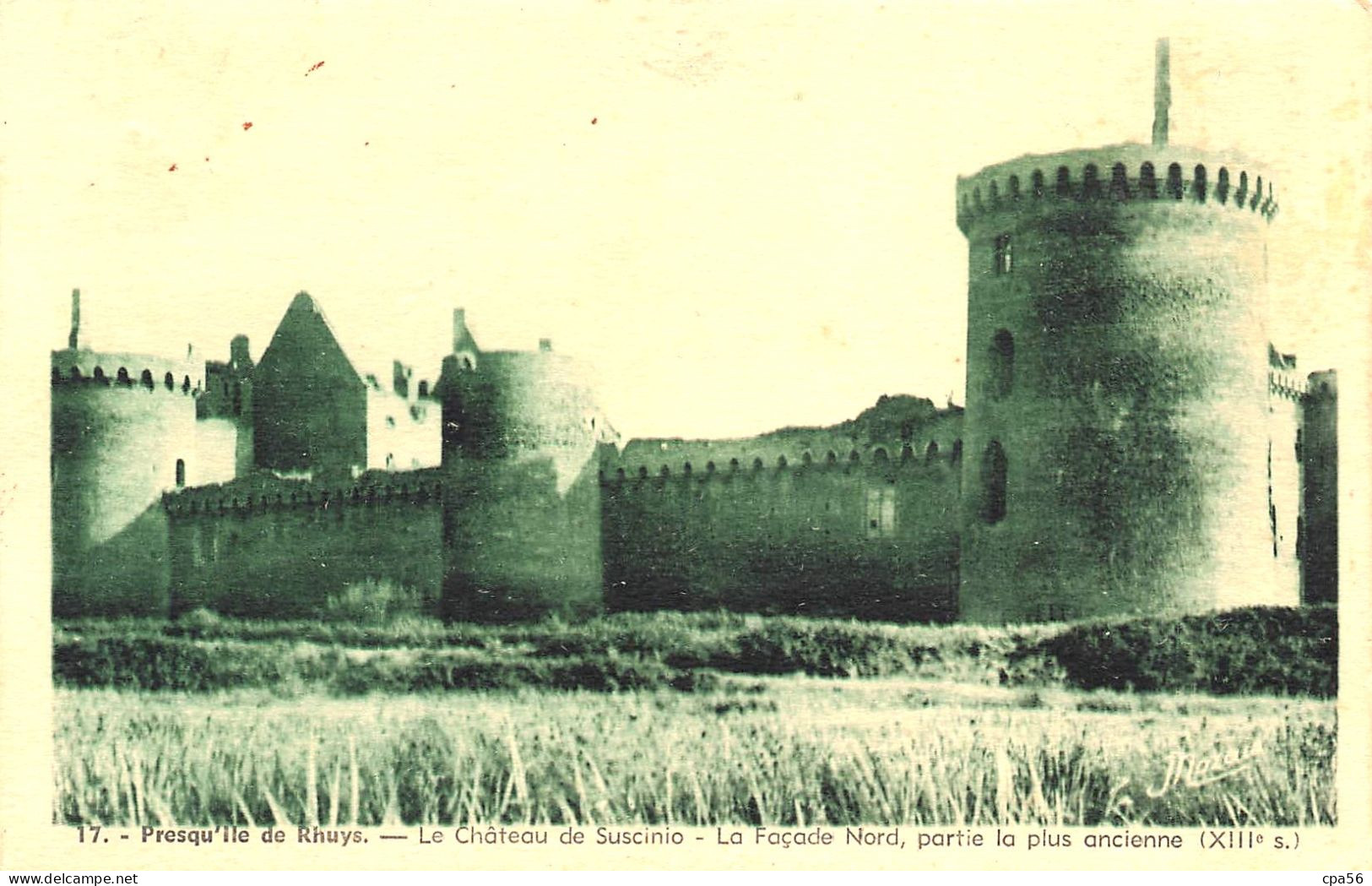 Le Château De SUSCINIO En SARZEAU - La Façade Nord - N°17 J. NOZAIS - VENTE DIRECTE X - Sarzeau