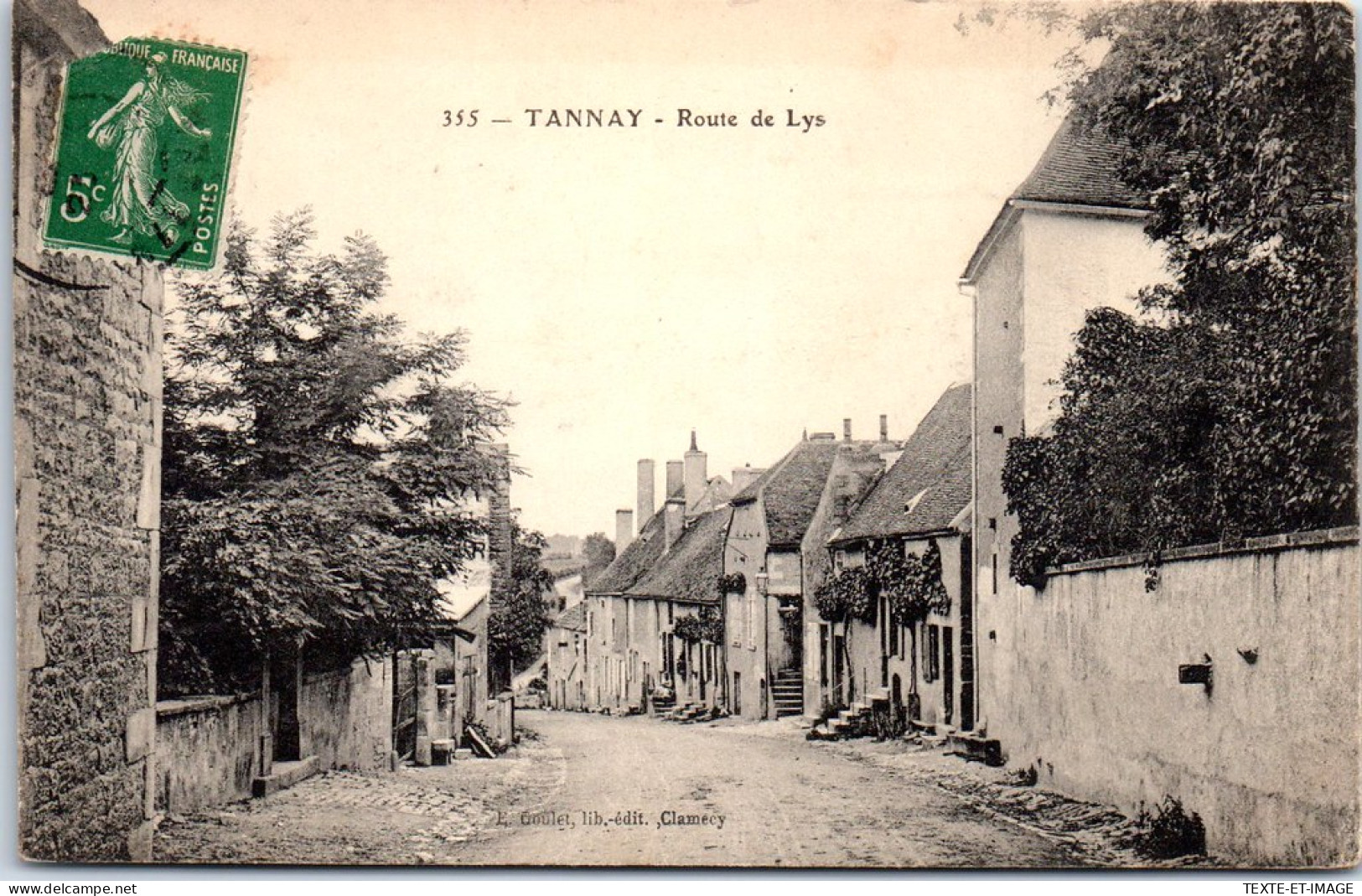 58 TANNAY - La Route De Lys. - Tannay