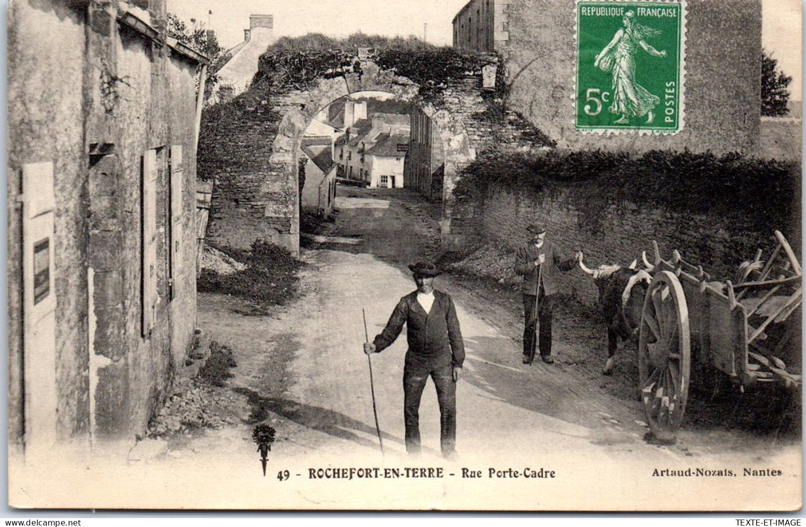56 ROCHEFORT EN TERRE - La Rue Porte Cadre  - Rochefort En Terre