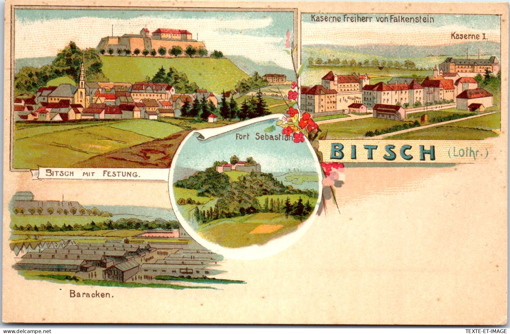 57 BITSCH - Carte Souvenir Type Gruss Aus  - Bitche